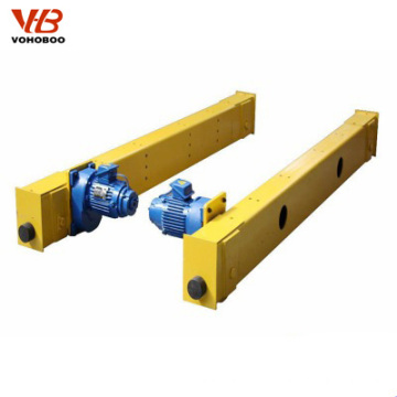 Euro-style end truck for single girder overhead bridge crane